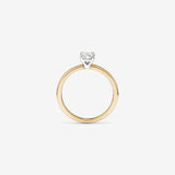 Stunning 0.5 CT Oval Moissanite Engagement Ring In Solitaire Design 2