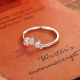 0.2 TCW Pear & Round Cut Moissanite Bridal Wedding Band With Curved Shank 3