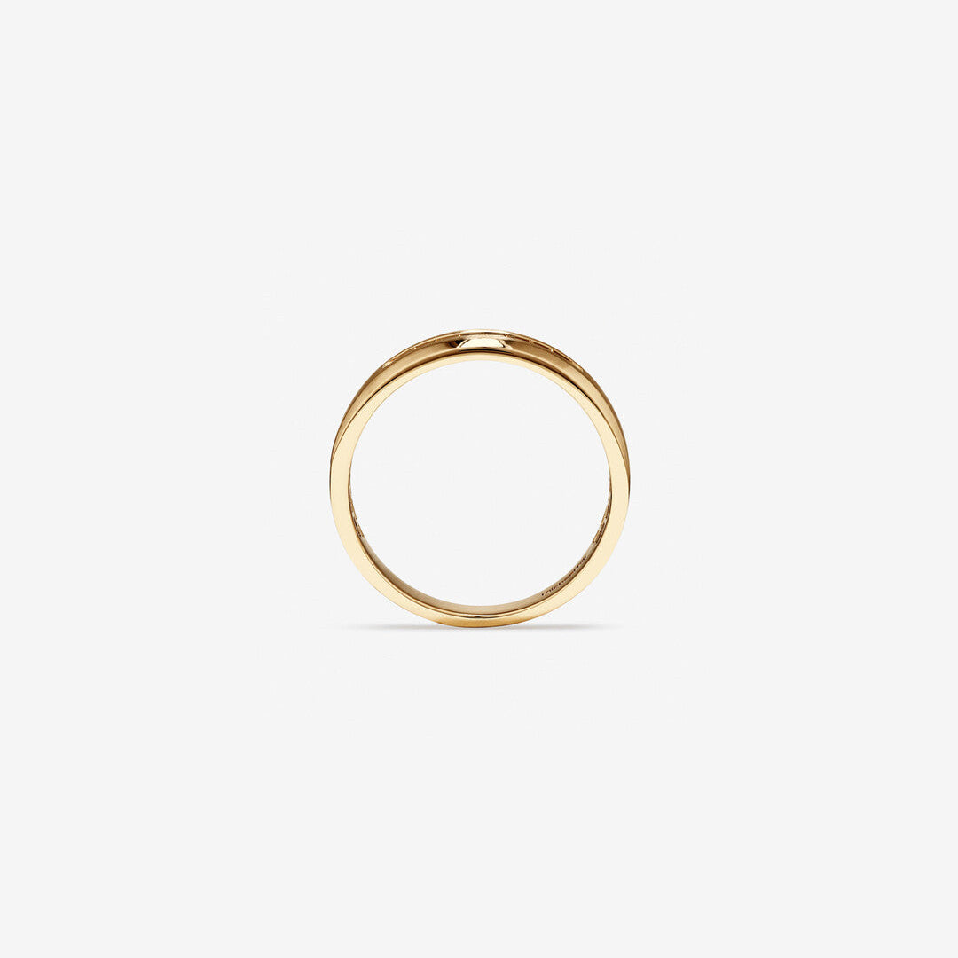 0.15 TCW Round Moissanite Channel Men's Wedding Band in Solid Gold 3