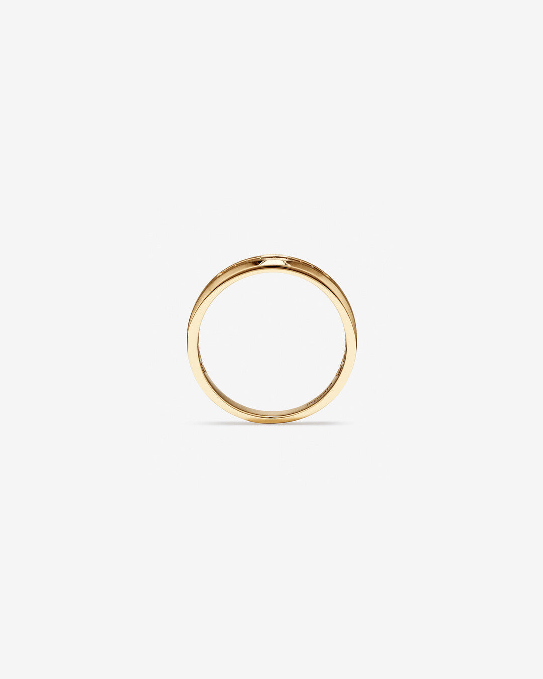0.15 TCW Round Moissanite Channel Men's Wedding Band in Solid Gold 3