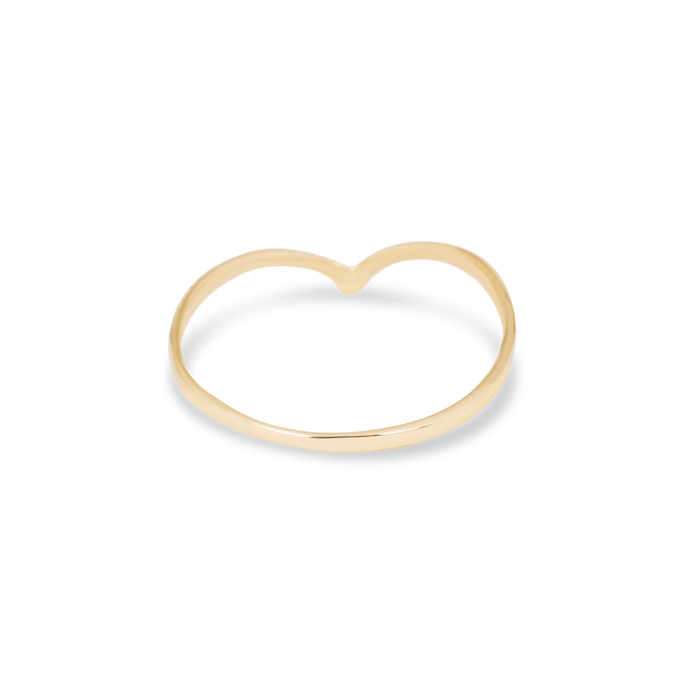 Stunning  V Shaped Metal Wedding Bands 6