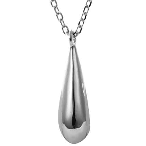 Round Cut Cubic Zirconia in 925 Sterling Silver Necklace 1