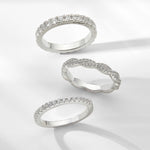 Stunning 0.4 TCW Round Moissanite Stones in Full Eternity Wedding Band 4