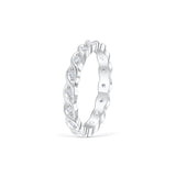 Stunning 0.2 TCW Round Moissanite Stones Wedding Bands 2