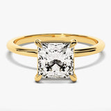Stunning 1.5 CT Princess Moissanite Engagement Ring with Solitaire Design 1
