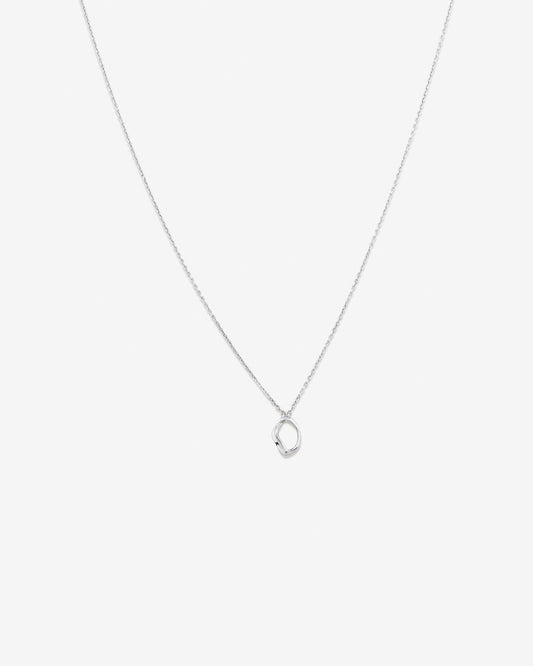 Round Cut Cubic Zirconia in 925 Sterling Silver Necklace 1
