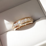 Stunning 2.20 TCW Round Moissanite Stones Full Eternity Wedding Bands 2