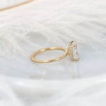 Stunning 2.60 CT Emerald Moissanite Engagement Ring with Hidden Halo Design 2