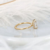 Stunning 2.60 CT Emerald Moissanite Engagement Ring with Hidden Halo Design 2