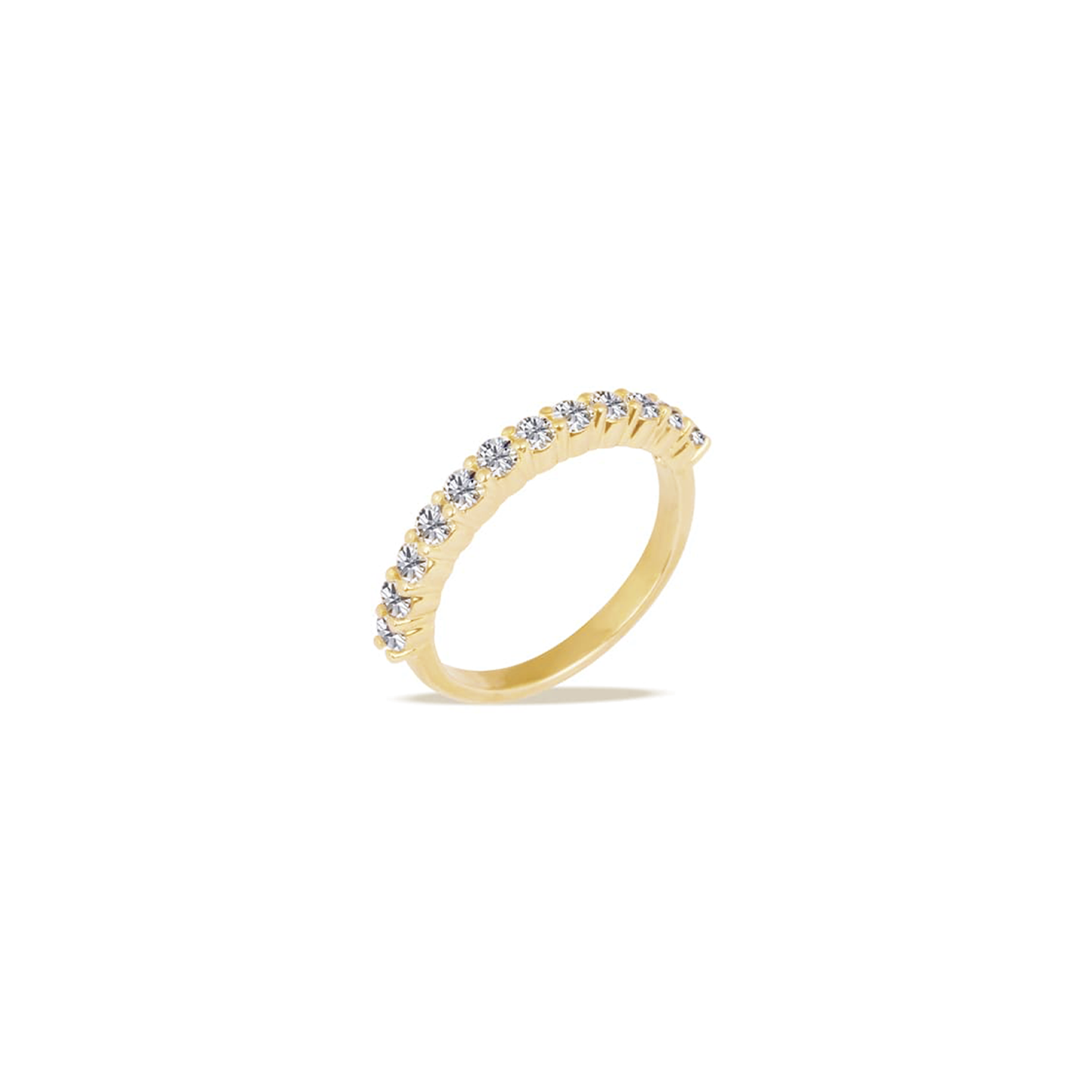 Stunning 0.30 TCW Round Moissanite Stones Half Eternity Wedding Band 7