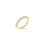 Stunning 0.30 TCW Round Moissanite Stones Half Eternity Wedding Band 7