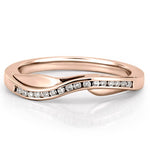 Stunning 0.10 CT Round Moissanite Stones Half Eternity Bands 5