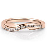 Stunning 0.10 CT Round Moissanite Stones Half Eternity Bands 5