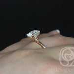Stunning 2.0 CT Oval Moissanite Engagement Ring with Solitaire Design 4