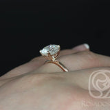 Stunning 2.0 CT Oval Moissanite Engagement Ring with Solitaire Design 4