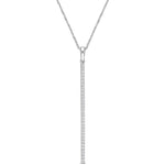 Round Cut Cubic Zirconia in 925 Sterling Silver Necklace 10