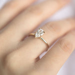 Stunning 1 CT Pear Moissanite Engagement Ring With Solitaire Design 12
