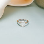 Stunning 1.0 - 2.0 CT Emerald Moissanite Engagement Ring with Solitaire Design 3
