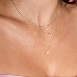 0.30 CT Round Moissanite Diamond Bezel Solitaire Pendant Necklace in Solid Gold 6