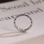 Stunning 0.4 TCW Princess Moissanite Stones Full Eternity Wedding Band 10