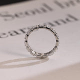 Stunning 0.4 TCW Princess Moissanite Stones Full Eternity Wedding Band 10
