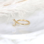 Stunning 2.5 CT Oval Moissanite Engagement Ring with Hidden Halo Design 3
