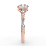 Stunning 2.0 CT Round Moissanite Engagement Ring with Hidden Halo & Pave Design 10