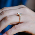 Stunning 1.0 - 2.0 CT Marquise Moissanite Engagement Ring with Cluster Design 4