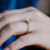 Stunning 1.0 - 2.0 CT Marquise Moissanite Engagement Ring with Cluster Design 4