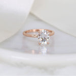 Stunning 2.5 CT Oval Moissanite Engagement Ring with Solitaire Design 2