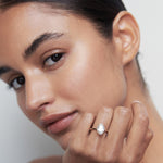 Stunning 1 CT Oval Moissanite Engagement Ring with Solitaire Design 5