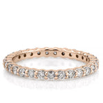 Stunning 1.0 CT Round Moissanite Stones Full Eternity Wedding Bands 5