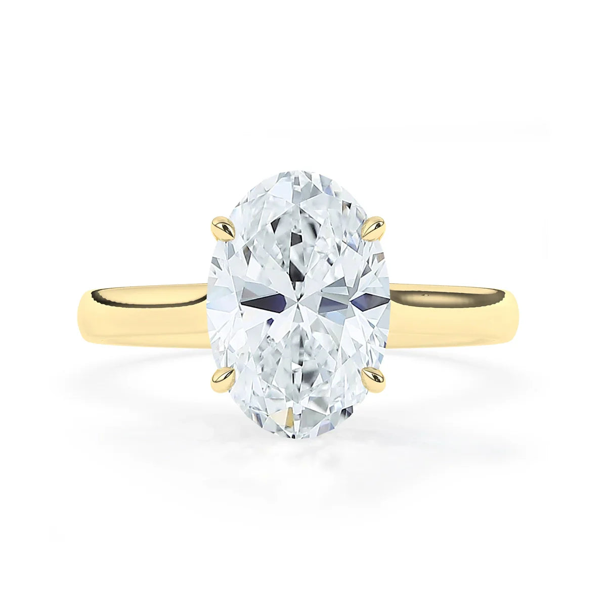 Stunning 3.0 CT Oval Moissanite Engagement Ring with Double Hidden Halo Design 1