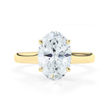 Stunning 3.0 CT Oval Moissanite Engagement Ring with Double Hidden Halo Design 1