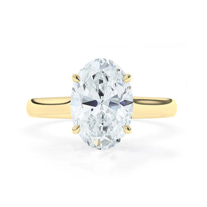 Stunning 3.0 CT Oval Moissanite Engagement Ring with Double Hidden Halo Design