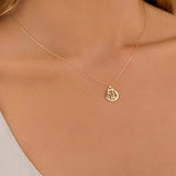 Round Cut Cubic Zirconia in 925 Sterling Silver Necklace 5