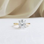 Oval Solitaire Lab Grown Diamond Engagement Ring