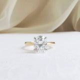 Oval Solitaire Lab Grown Diamond Engagement Ring