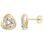 Round Cut Cubic Zirconia in 925 Sterling Silver Earrings 3