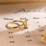 Stunning 3.0 CT Pear Moissanite Engagement Ring with Hidden Halo Design 5