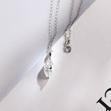 0.17 CT Moissanite Diamond Cross Pendant Necklace in Solid Gold 8