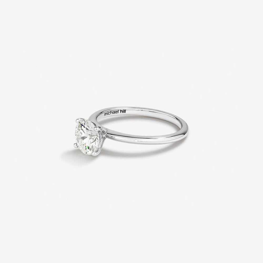 Stunning 1.25 CT Round Moissanite Engagement Ring Solitaire Design 2