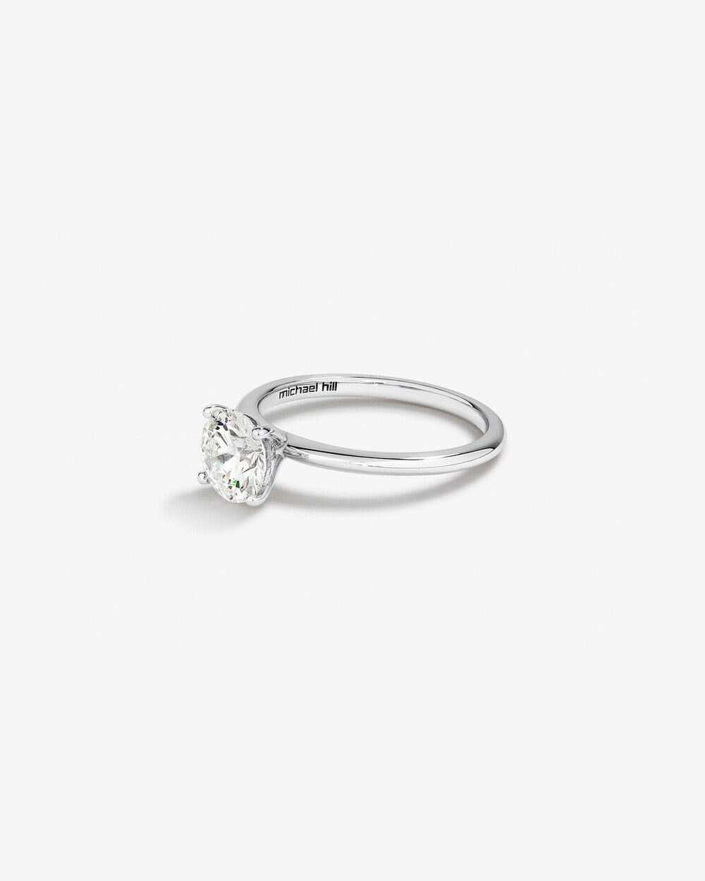 Stunning 1.25 CT Round Moissanite Engagement Ring Solitaire Design 2