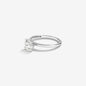 Stunning 1.25 CT Round Moissanite Engagement Ring Solitaire Design