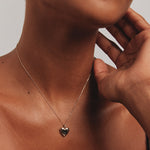 Round Cut Cubic Zirconia in 925 Sterling Silver Necklace 2