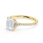 Stunning 2.0 CT Round Moissanite Engagement Ring with Dainty Pave Design 6