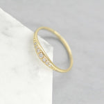 Stunning 0.2 TCW Round Moissanite Stones Snuggery Wedding Bands 6