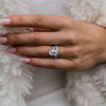 Round Cut Solitaire Style Cubic Zirconia in 925 Sterling Silver Ring 3