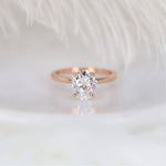 Stunning 2.0 CT Oval Moissanite Engagement Ring with Solitaire Design 1