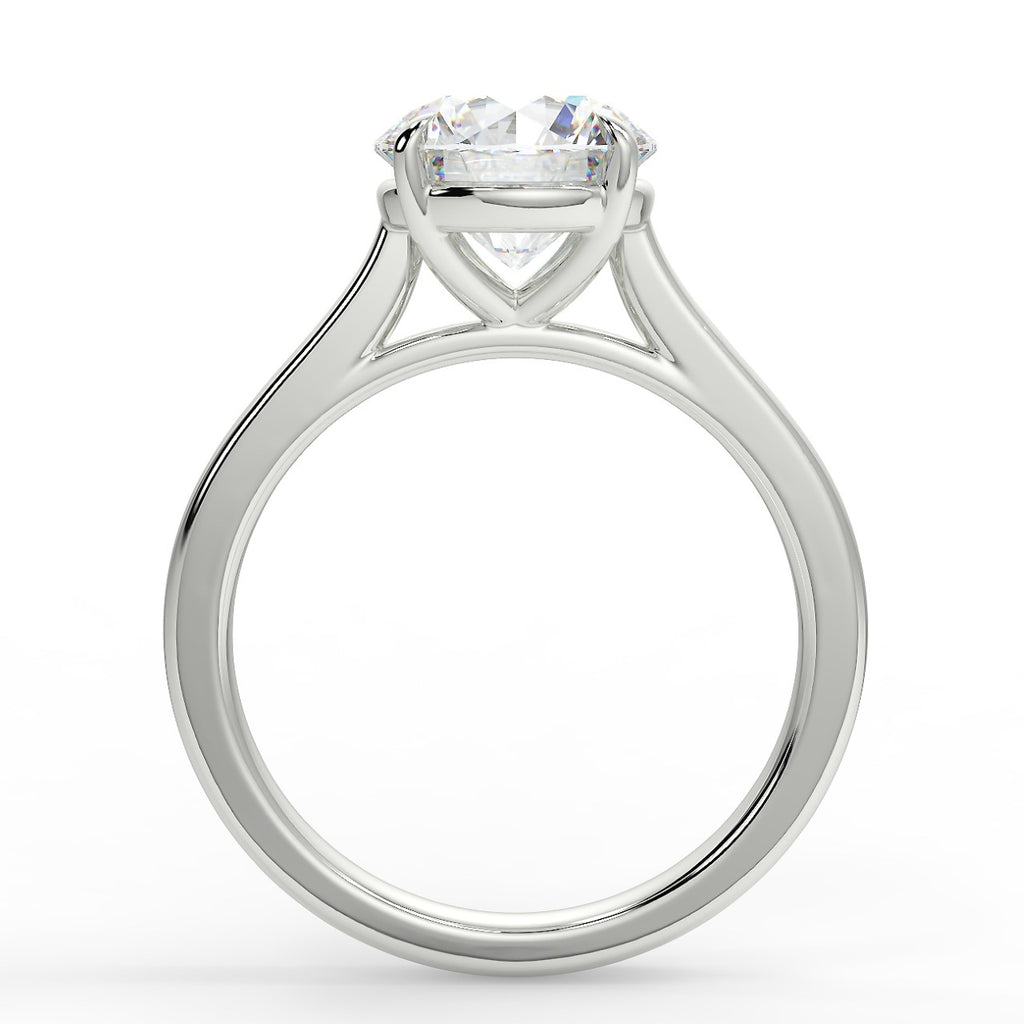 Stunning 2.0 CT Round Moissanite Engagement Ring with Solitaire Design 6